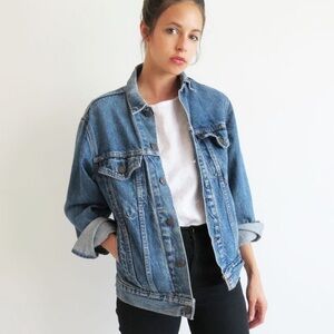 Vintage Rustler Denim Cotton Jacket Size Large